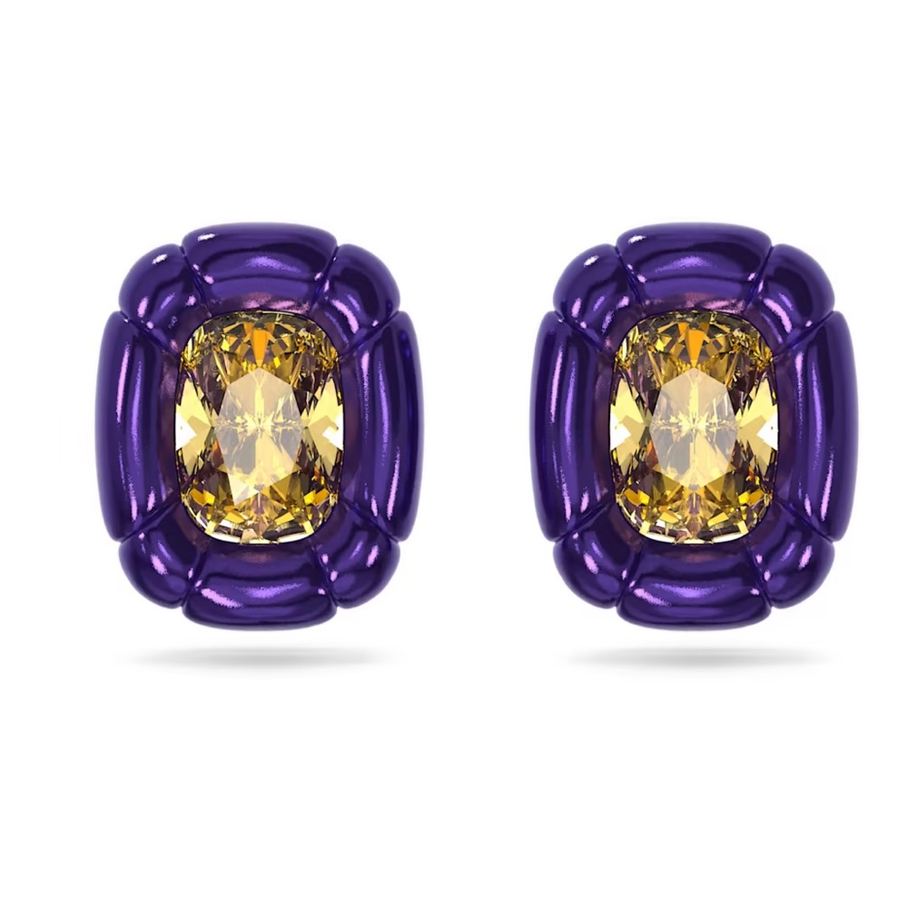 Swarovski Dulcis clip earrings
Cushion cut, Purple - Picture 3 of 5